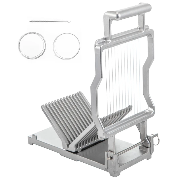 Alt view image 8 of 8 - Cheese Cutter With Wire 1 cm & 2 cm Cheeser Butter Cutting Blade Replaceable Cheese Slicer Wire, Aluminum Alloy Commercial Cheese Slicer with 304 Stainless Steel Wire Kitchen Cooking Baking Tool