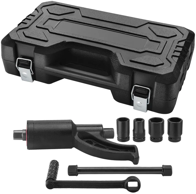 Alt view image 16 of 16 - VEVOR Torque Multiplier, Heavy Duty Torque Multiplier Wrench Set, 1 Inch Drive Lug Nut Wrench Torque Multiplier, 1:58 4800N.m Lug Nut Remover, with 4 Sockets and Storage Case for Truck Trailer RV