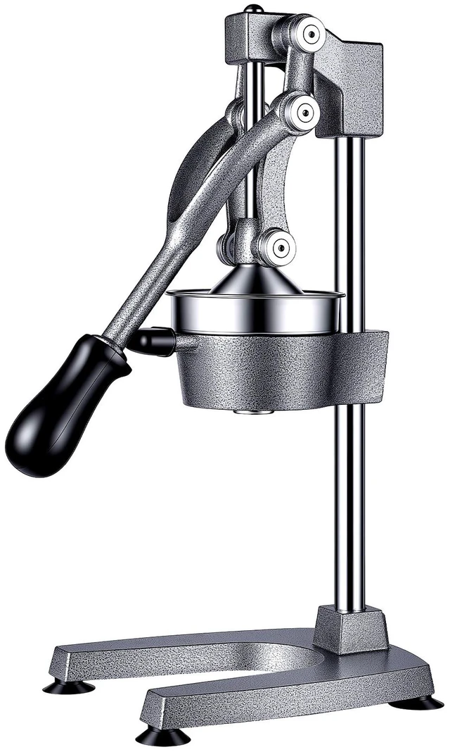 Main image of VEVOR Manual Citrus Juicer, 19" Tall Hand Press Orange Juicer, Manual Fresh Juice Extractor for Lemon Pomegranate Grapefruit, Heavy-Duty Cast Iron, Easy to Clean, Home & Commercial Use, Silver Gray
