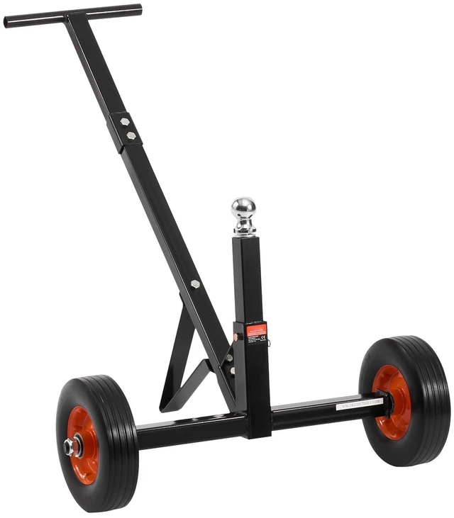 Alt view image 15 of 15 - VEVOR 600lbs Trailer Dolly 16.5 and 22 inAdjustable Height 1-7/8 in Ball Solid Tires