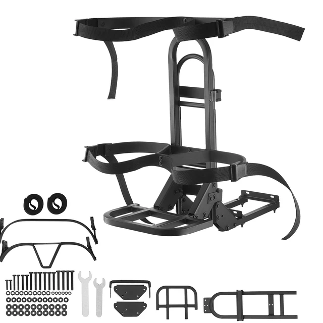 Alt view image 9 of 9 - VEVOR Upgraded Golf Cart Rear Seat Bag Holder 27.1 x 15.6 x 29.7 Inch Carbon Steel