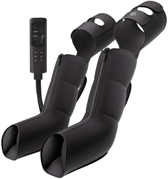 Main image of VEVOR Leg Compression Massager 9 Intensities Air Compression Leg Massager, For Daily Relaxation, 6 Massage Modes, 3 Heat Settings, Auto Shut-Off Timer, Adjustable Fit, with Storage Bag and Adapter
