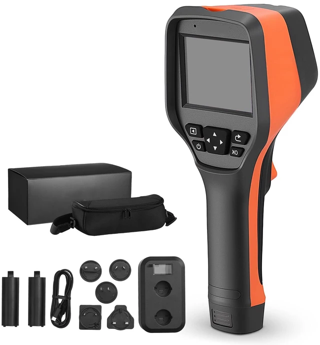 Alt view image 9 of 9 - VEVOR Thermal Camera, 256 x 192 IR Resolution, Handheld Thermal Imaging Camera with 2MP Visual Camera, 25HZ Refresh Rate Infrared Imager with 3.5-Inch Touch Screen, -4°F to 1022°F, WIFI Supported