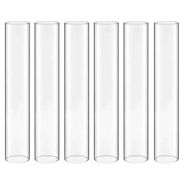 Alt view image 8 of 8 - VEVOR Hurricane Glass Cylinders Set of 24, 2.56 x 13.78 in Tall Clear Glass Candle Covers, High Borosilicate Glass Sleeves for Pillar Candles, Wedding Centerpieces, Home Decor, Party, Wind Protection