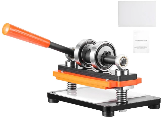 Alt view image 15 of 15 - Leather Cutting Machine, 7.1 x 3.9 in Embossing Plate Manual Die Cutter, 0.47 in Pressure Stroke Dual Guide Shafts Die Cut Machine, Leather Embossing Machine for Various of Materials