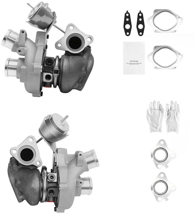 Main image of VEVOR Left & Right Twin Turbocharger with Wastegate Actuator, Compatible with 2013-2016 Ford F150 F-150 V6 3.5L, 2015-2016 Expedition 3.5L, 2015-2016 Ford Transit 150 250 350 3.5L V6 Ecoboost