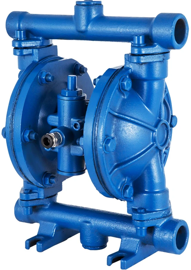 Alt view image 8 of 8 - Air-Operated Double Diaphragm Pump, 1/2 in Inlet & Outlet, Cast Iron Body, 3 GPM & Max 90 PSI, Nitrile Diaphragm Pneumatic Transfer Pump for Petroleum, Diesel, Oil & Low Viscosity Fluids