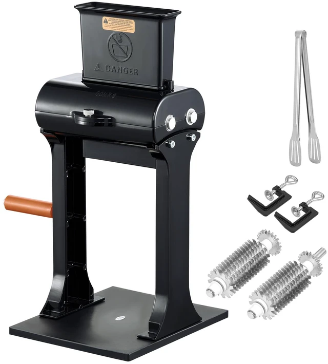 Alt view image 8 of 8 - Commercial Meat Tenderizer, Heavy Duty Stainless Steel Meat Tenderizer Machine, Quick and Easy Manual Operation Kitchen Tool, 5.8" Feed Port for Beef, Turkey, Chicken, Pork, Steak, and Fish
