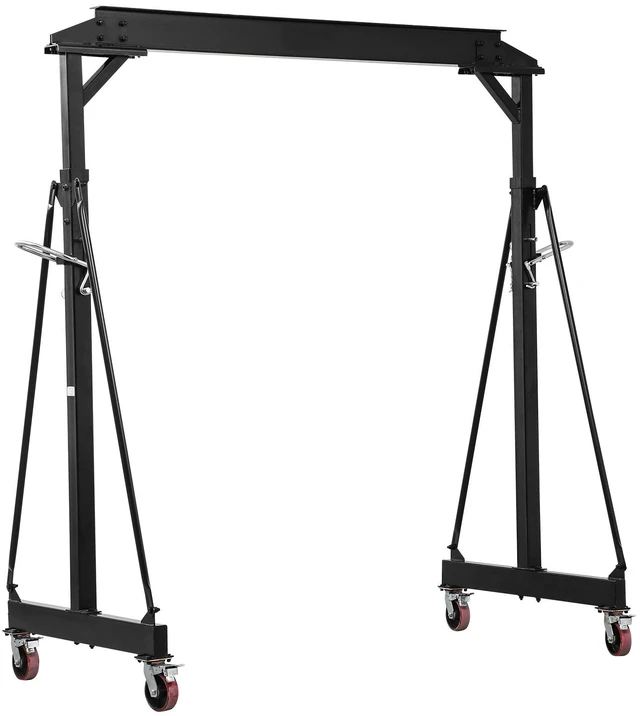 Main image of VEVOR Adjustable Gantry Crane, 4400 lbs Capacity, Portable Shop Lift Hoist with 98.8" to 146.1" Height Adjustable, Locking Wheels, Steel Construction, for Factory, Warehouse, Auto Repair, Frame Only