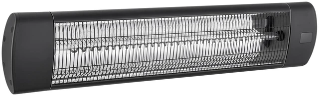 Main image of VEVOR Infrared Heater 1500W Electric Space Heater 3 Heat Settings Black, with Remote Control for Outdoor Use, 24 Hours Timer, Premium Aluminum Alloy, Even Warmth for Patios, Backyards, and Balconies