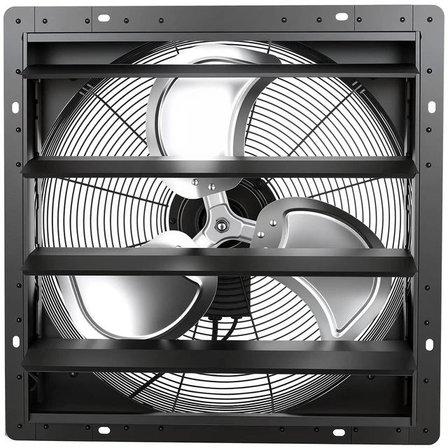 Main image of VEVOR 20 in Shutter Exhaust Fan Wall-Mount Automatic Louvers Variable Speed, Sturdy Steel Housing, Low Noise, AC Motor, 4499 CFM Ventilation and Cooling for Attic, Garage, Barn, Greenhouse, Workshop