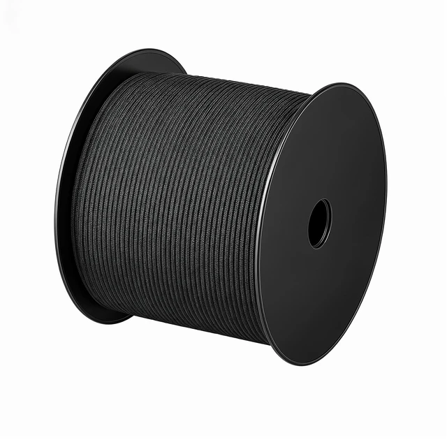 Main image of VEVOR Paracord Rope 5/32 in x 1000 ft Nylon Parachute Cord 550 Tactical, Survival Cord, Heavy Duty 7 Strand, 600 lbs High Breaking Strength, Utility Rope, for Outdoor Camping & Bracelets, Black