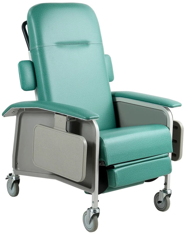 Main image of VEVOR 4-Position Geri Reclining Chair 500LBS Capacity Geri Chair Recliner, 4-Wheel Medical Recliner Chairs with Trendelenburg, Soft Padded Seat & Trays for Hospitals, Clinics, Geriatric Home Care