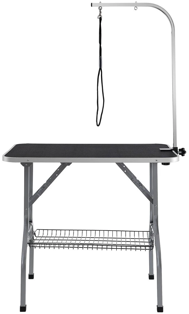 Alt view image 15 of 15 - VEVOR Pet Grooming Table Arm with Clamp, 36''x24'' Dog Grooming Station, Foldable Pets Grooming Stand for Medium and Small Dogs, Free No Sit Haunch Holder with Grooming Loop, Bearing 330lbs