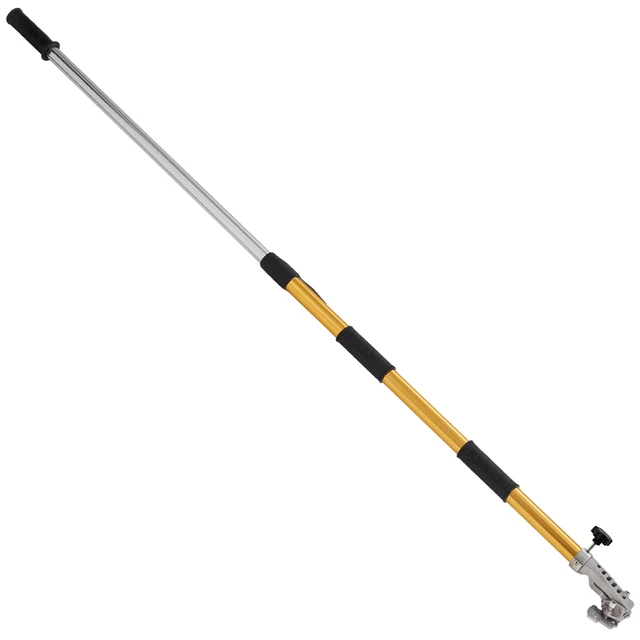 Alt view image 16 of 16 - Drywall Flat Box Handle, 40''-64'', Anodized Aluminum Flat Finishing Extension Handle, 5-Section Length Adjustable, Non-slip Grip and 360° Painting for Plasterboard, Wallboard, Sheetrock