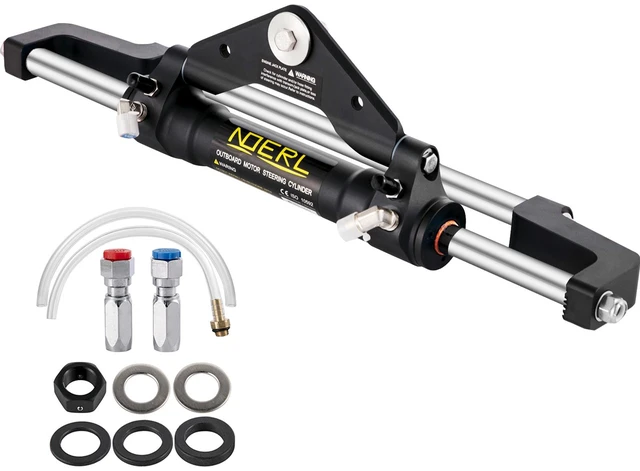 Main image of VEVOR Hydraulic Steering Cylinder 300HP, Hydraulic Steering, Front Mount, Hydraulic Outboard Steering Cylinder for Marine Boat Steering System