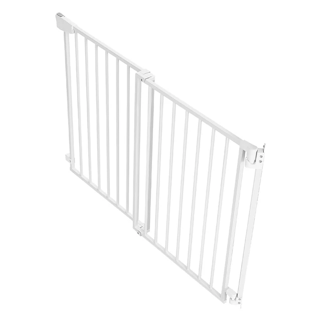 Alt view image 8 of 8 - VEVOR Baby Gate for Stairs, 31-48 in Adjustable Width, 30 in High Dog Gate, No Bottom Bar, One-Handed Operation, Easy Drilling Installation with Hardware Kit, for Stairs, Doorways, and House, White