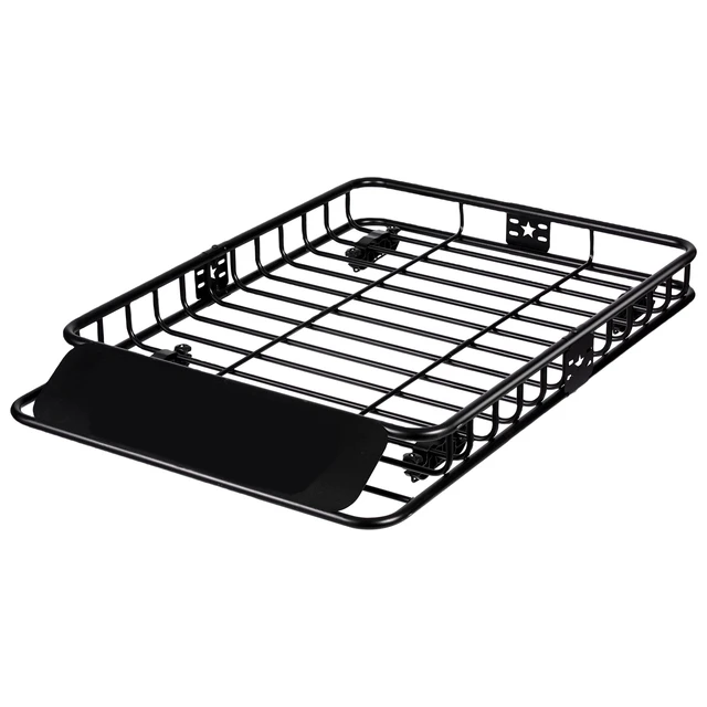 Alt view image 17 of 17 - VEVOR Roof Rack Cargo Basket 200 LBS Capacity 46"x36"x4.5" for SUV Truck Cars