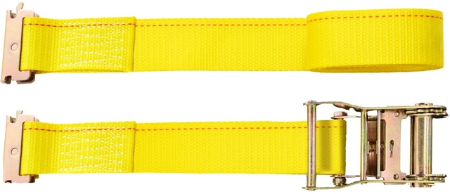 Alt view image 17 of 17 - VEVOR E Track Ratchet Strap, 18PCS 2" x 15' E-Track Straps 4400 LBS Breaking Strength, with Polyester Webbing & Spring Fitting & Ratchets, Durable Tie-Downs for Motorcycles, Tire, Trailer Loads