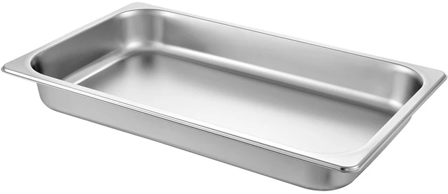Alt view image 8 of 8 - 6 Pack Steam Table Pans 20.9 x 12.8 x 2.6 Inch Deep Steam Table Pan Full Size 8.5L Deep Food Container Stainless Steel Oven Tray Hotel Pans Anti-Jam Steam Table Food Pan