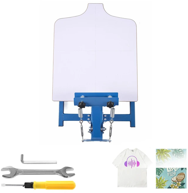 Main image of VEVOR Screen Printing Machine 1 Color 1 Station Silk Screen Printing Press, 21.3 x 17.7 in Platen, Adjustable Tension, Powder-Coated Carbon Steel, for T-shirt Clothing DIY, Home and Commercial Use