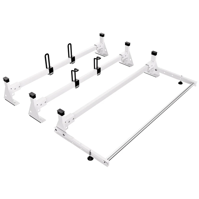Alt view image 15 of 15 - VEVOR Trailer Ladder Rack Van Roof Ladder Rack for Ford Transit Custom 2013-2024