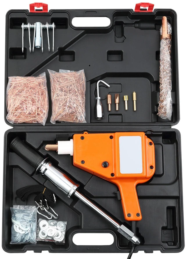 Alt view image 8 of 8 - Stud Welder Kit, 5500 Stud Welder Dent Repair Kit, 800VA Spot Welder Stud, 110V Welder Stud Kit, Stud Gun Dent Puller Kit with Complete Accessories, Dent Welder Repair for Auto Body Repairing
