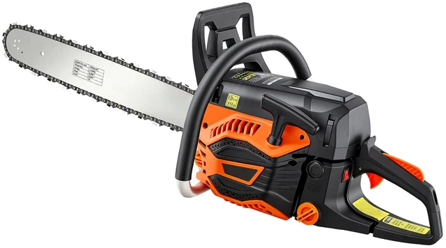 Main image of VEVOR Gas Powered Chainsaw 20 Inch 58CC 3.22HP 2 Stroke Engine Gas Chainsaw, for Wood Cutting, Tree Trimming & Land Clearing, Throttle-Synced Choke, Power Chain Saw with Non-Slip Handle & Dual Tanks