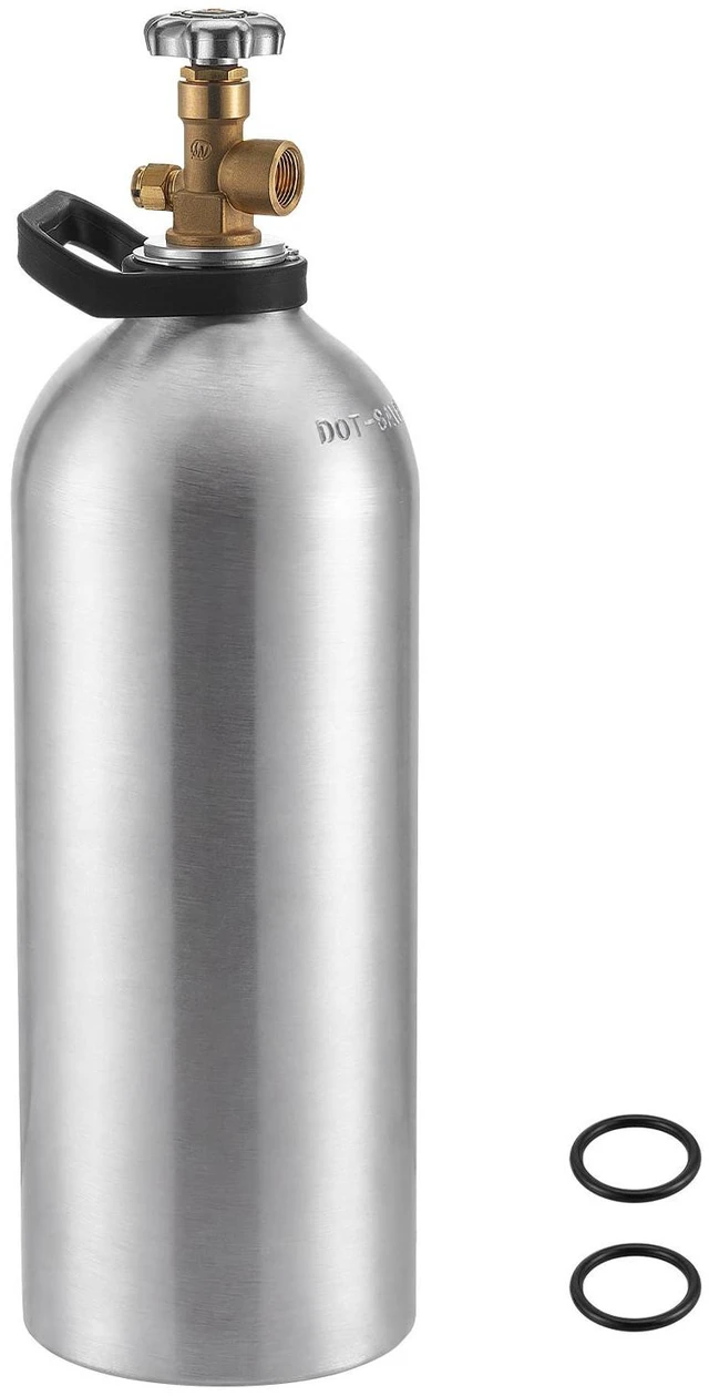 Main image of VEVOR 40 Cu. Ft DOT Nitrogen Cylinder Aluminum Alloy Air Tank (Ships Empty), High-Strength Aluminum Alloy 6061-T6 Cylinder with CGA-580 Valve & Handle, for Manufacturing, Welding, Beverage Production