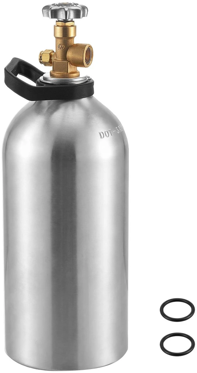 Main image of VEVOR 30 Cu. Ft DOT Nitrogen Cylinder Aluminum Alloy Air Tank (Ships Empty), High-Strength Aluminum Alloy 6061-T6 Cylinder with CGA-580 Valve & Handle, for Manufacturing, Welding, Beverage Production