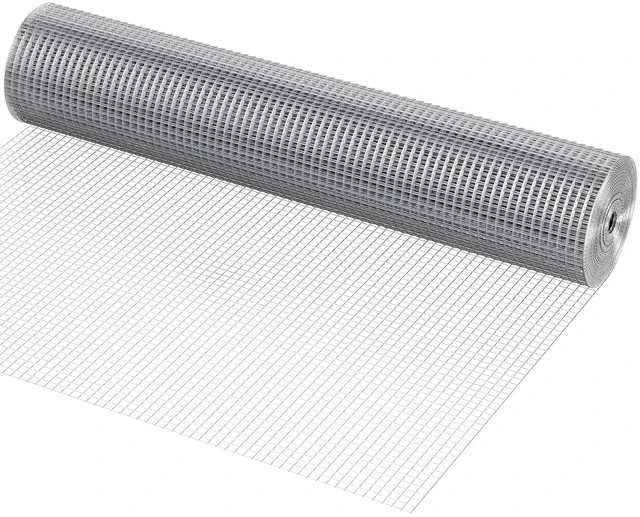 Main image of VEVOR Hardware Cloth 1/2 inch 36 inch x 50 ft 19 Gauge Chicken Wire Fence, Hot-Dip Galvanized After Welding Metal Wire Mesh Roll, Garden Plant Welded Fencing Roll Supports Poultry Netting Cage Fence
