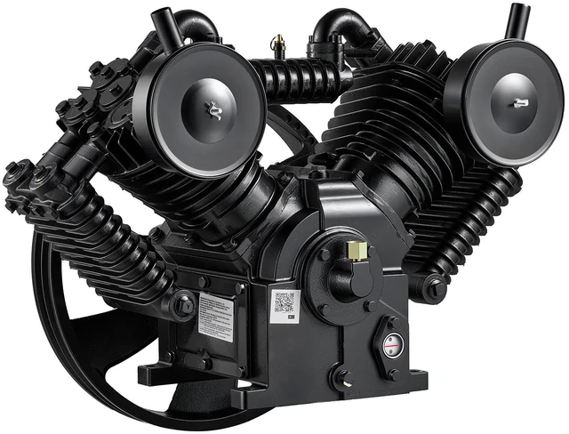 Main image of VEVOR Air Compressor Pump Head, 10HP 30CFM, 4-Cylinder Oil Lubricated Air Compressor Pump Head, Dual Stage Cast Iron Replacement Head with Max 175PSI Pressure for Woodworking Auto Repair