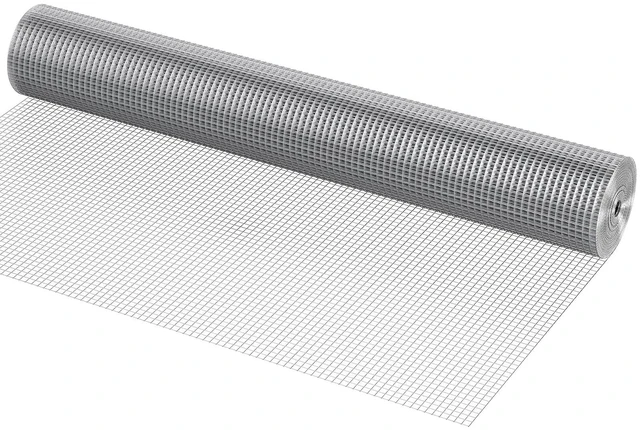 Main image of VEVOR Hardware Cloth 1/2 inch 48 inch x 50 ft 19 Gauge Chicken Wire Fence, Hot-Dip Galvanized After Welding Metal Wire Mesh Roll, Garden Plant Welded Fencing Roll Supports Poultry Netting Cage Fence