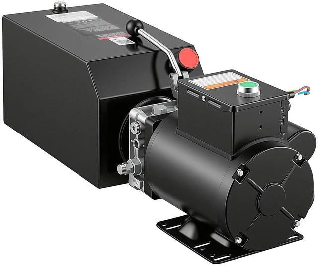 Main image of VEVOR 14 Quart Hydraulic Pump, 2.2KW Hydraulic Motor Dump Trailer Pump Single Acting, 3200 PSI Max Relief Pressure, 1.7 GPM Flow Rate, AC220-240V Hydraulic Power Unit Car Lift (Vertical Installation)