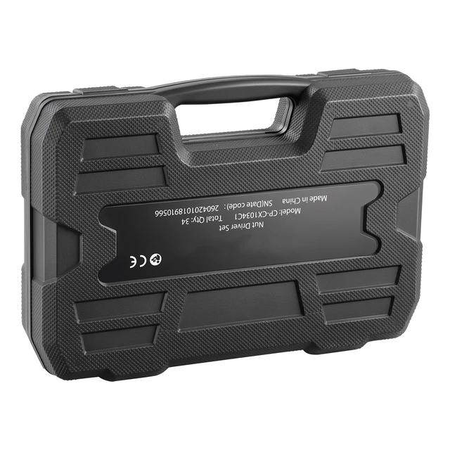 Alt view image 8 of 8 - VEVOR Master Magnetic Impact Nut Driver Set 34-Piece, Metric & SAE Sizes, with Nut Setter, Quick Release Extension, Wing Nut Driver, Storage Box, Versatile for Automotive, Machinery, and DIY Tasks