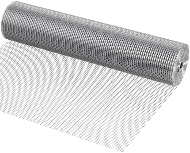 Main image of VEVOR Hardware Cloth 1/2 inch 48 inch x 100 ft 19 Gauge Chicken Wire Fence, Hot-Dip Galvanized After Welding Metal Wire Mesh Roll, Garden Plant Welded Fencing Roll Supports Poultry Netting Cage Fence