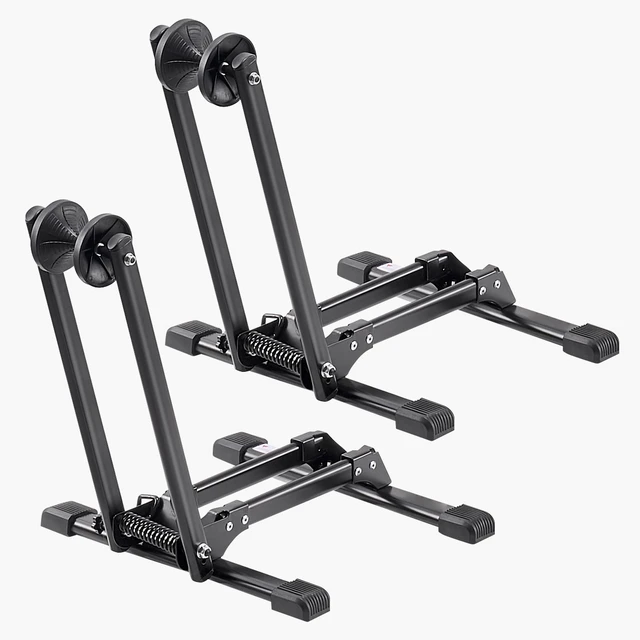 Alt view image 9 of 9 - Foldable Bike Rack for 20 to 29 Inch Mountain & Road Bikes Storage Stand 2 Pack