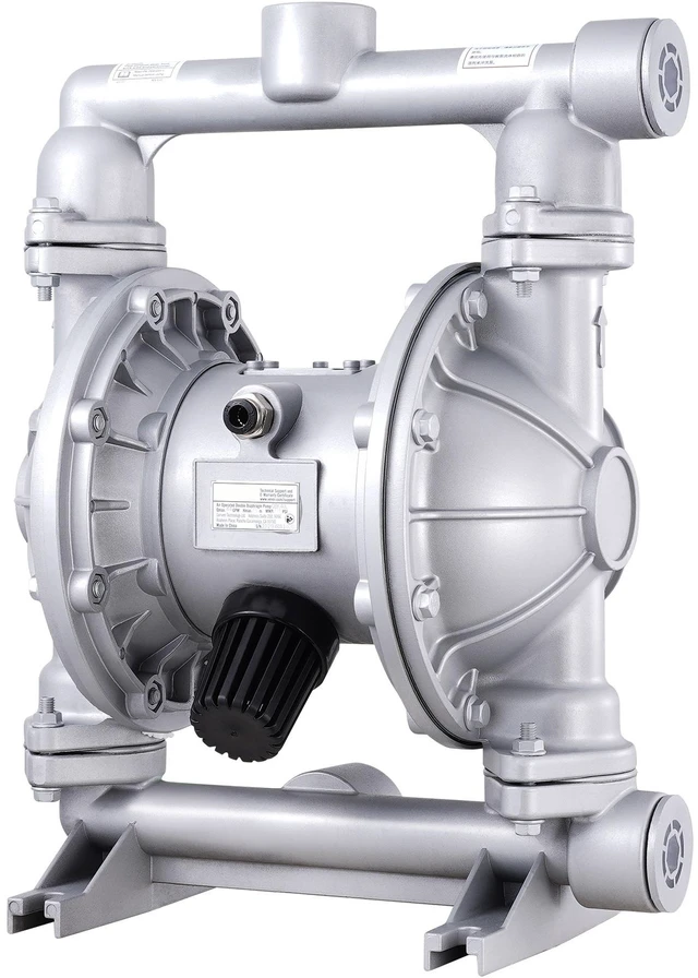 Alt view image 8 of 8 - Air Operated Double Diaphragm Pump, 44GPM, Max 115PSI Air Waste Oil Pneumatic Transfer Pump with 2 Extra Diaphragms, 1-1/2 inch Inlet & Outlet Aluminum Alloy Diaphragm Pump for Diesel Grease Oil
