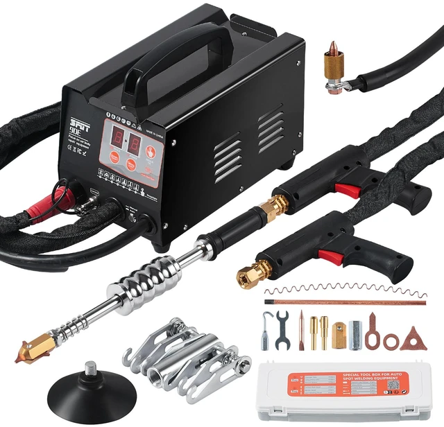 Alt view image 10 of 10 - VEVOR Spot Welder Dent Puller 3KW Stud Welder Dent Repair Kit with 2 Welding Gun