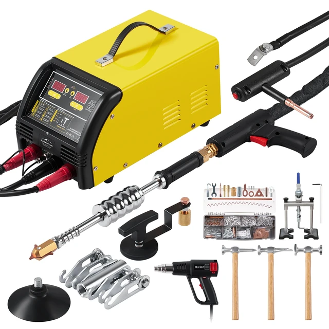 Alt view image 9 of 9 - VEVOR Dual Pro Stud Welder Professional 5KW Welder for Steel & Aluminum Panels