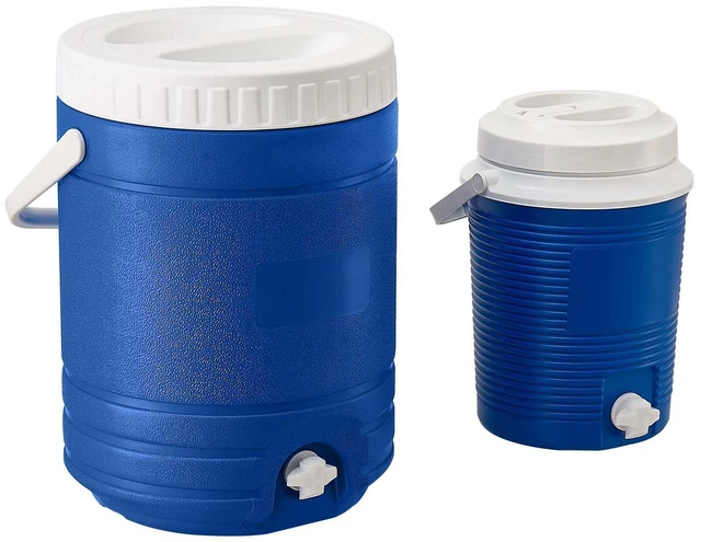 Main image of VEVOR Insulated Beverage Dispenser 2 Gallon + 4.8 Gallon Beverage Server, for Camping Outdoor Event Parties, Leakproof Ice Water Drink Cooler, with Easy Pour Spigot, Insulation Layer, Portable Handle