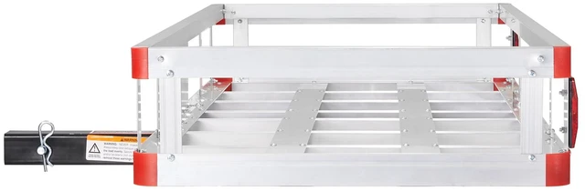 Alt view image 17 of 17 - VEVOR 49.4 x 22.4 x 7.1 in Hitch Cargo Carrier, 500lbs Loading Capacity Trailer Hitch Mounted Cargo Basket, Rust-proof Aluminum Luggage Carrier Rack Fits 2" Hitch Receiver for SUV Truck Pickup Camping