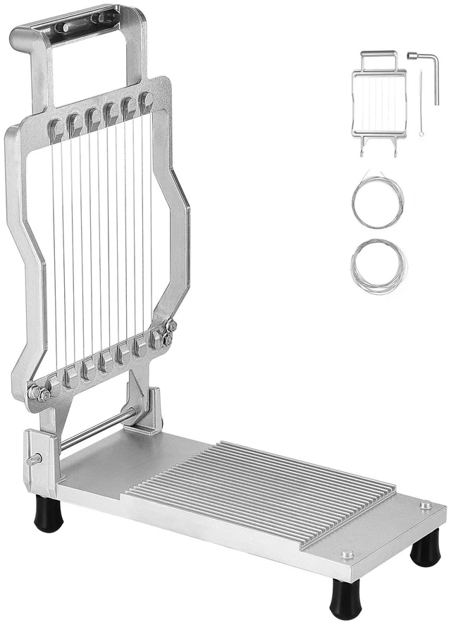 Alt view image 9 of 9 - VEVOR Cheese Cutter with Wire Cheeser Butter Cutting 0.39" & 0.78" Cheese Slicer
