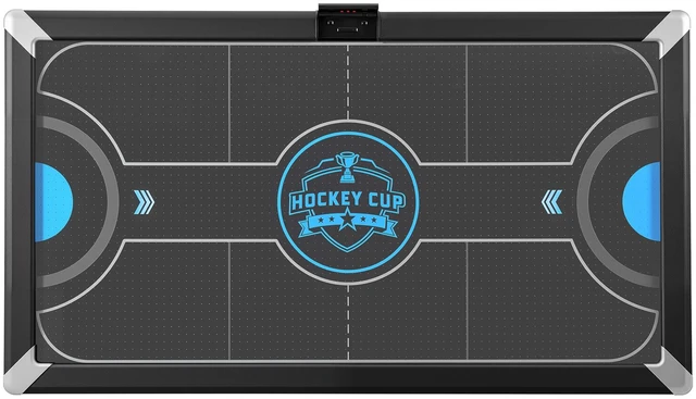 Main image of VEVOR 89" Air Hockey Table with LED Lights & Electronic Scorer, for Family Game Room, Basements, Home, Air Powered Hockey Arcade Game Table Set with High-powered Blower, Stable H-shaped Leg