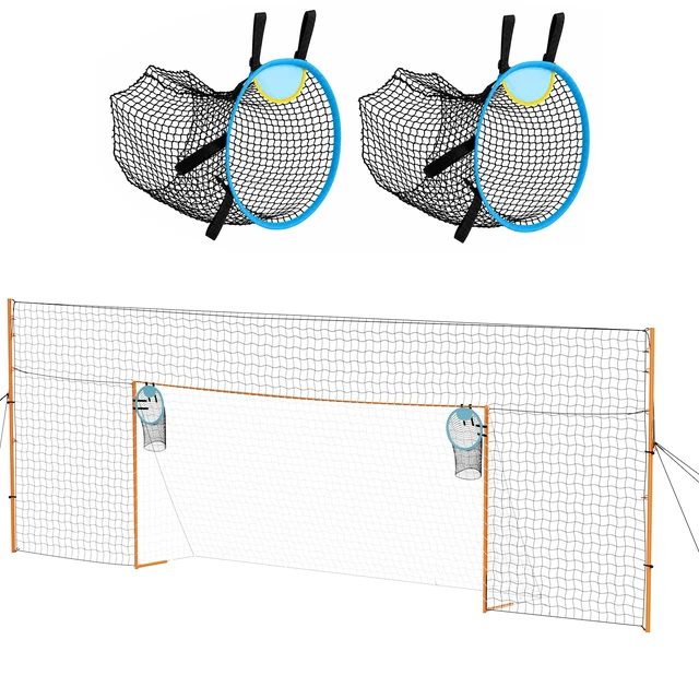 Main image of VEVOR Soccer Goal 16 x 7 FT Soccer Goal for Backyard with Iron Frame PE Net, Durable Backstop, Target Net, Ground Stakes, Ropes, for Youth & Adults, Outdoor Sports, Backyard Games, Practice Training