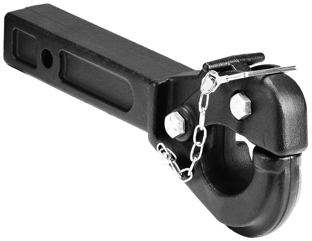 Alt view image 15 of 15 - VEVOR Pintle Hitch 2 inches Receiver Hook for 2.5 to 3 inches Lunette Ring 20000 lbs