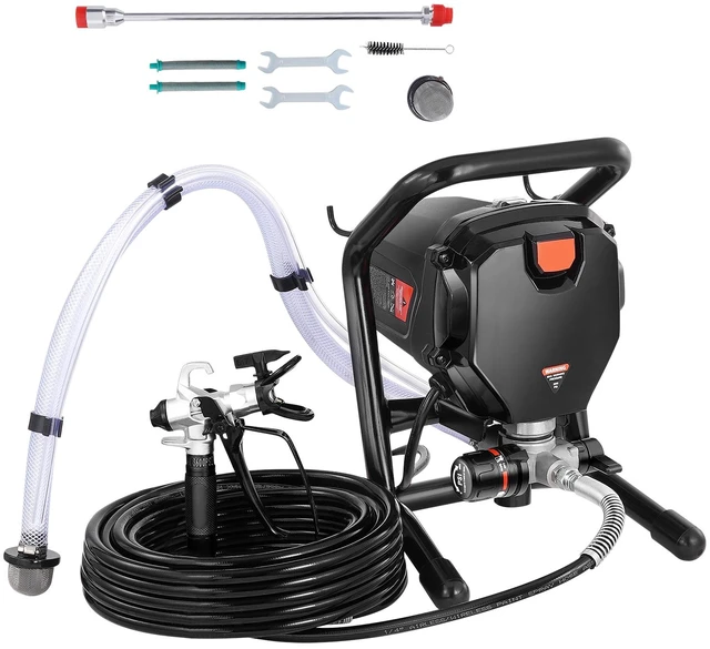 Alt view image 10 of 10 - Stand Airless Paint Sprayer, 3000PSI 750W Efficient Electric Airless Sprayer,for Home Interior and Exterior Furniture and Fences, Handheld Paint Sprayers, Fine and Even Painting Effect