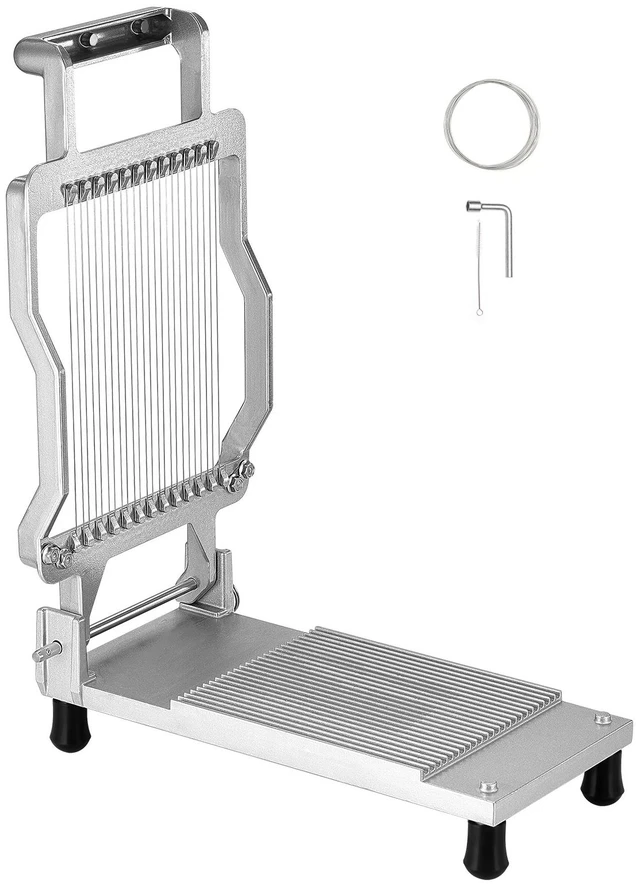 Alt view image 9 of 9 - Cheese Cutter with Wire, 0.2" Ultra-Thin Cheeser Butter Cutting Blade, Detachable Cheese Slicer Wire, Aluminum Alloy Commercial Cheese Slicer with 316 Stainless Steel Knife Wire, Kitchen Cooking