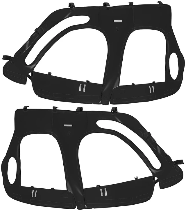 Alt view image 9 of 9 - UTV Cab Enclosure Upper Doors Zipper for Polaris RZR XP4 1000/Turbo 2014-2023
