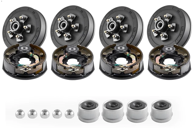 Alt view image 9 of 9 - VEVOR Electric Trailer Brake Kit 10 x 2-1/4 in Trailer Brakes for 3500 lbs Axle